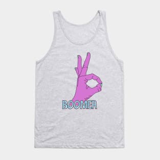 Pastel Okay Boomer Hand Tank Top